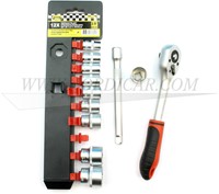 Dopsleutelset 3/8 inch 12 delig