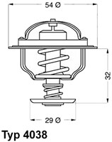 Thermostaat voor Volvo Penta 3831426