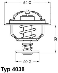 Thermostaat voor Volvo Penta 3831426