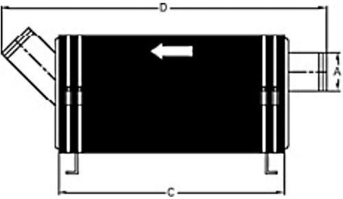 Silencer suitable for Volvo Penta