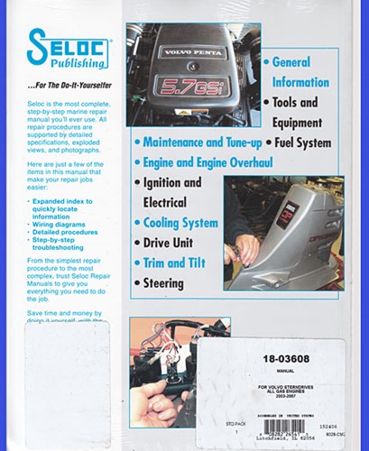 Livre d'entretien et de réparations pour Volvo Penta Stern Drives 2003-2012 pour Volvo Penta-2