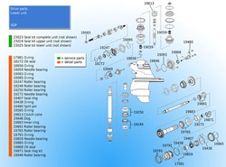 Goupille Fendue unité inférieure pour Volvo Penta 3854480